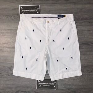 Polo Ralph Lauren Big & Tall Men's All Over Pony Stretch Classic Fit 10" Shorts